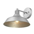 thumbnail image 1 of Globe Electric Galvanized Metal Outdoor Indoor Wall Sconce with Textured Socket Detail, No Battery, 1 of 4