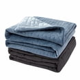 thumbnail image 1 of Sutton Home Fashions 15 lb Weighted Bed Blanket with Duvet Cover 48"x72", Blue, Adult, 1 of 6