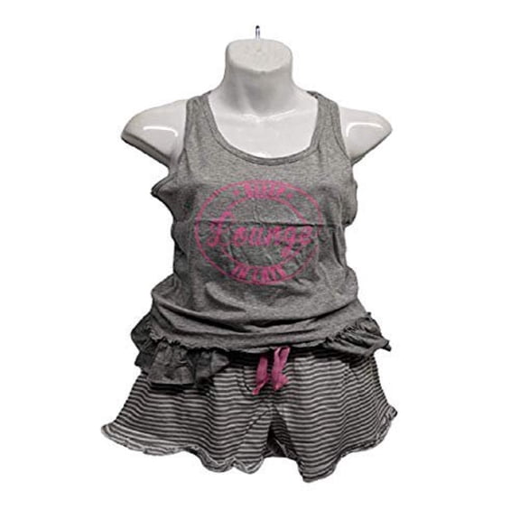 Sutton Industries Women Sleepwear Set Lingerie Satin Shorts Pajamas - 100% Cotton Nightwear Set