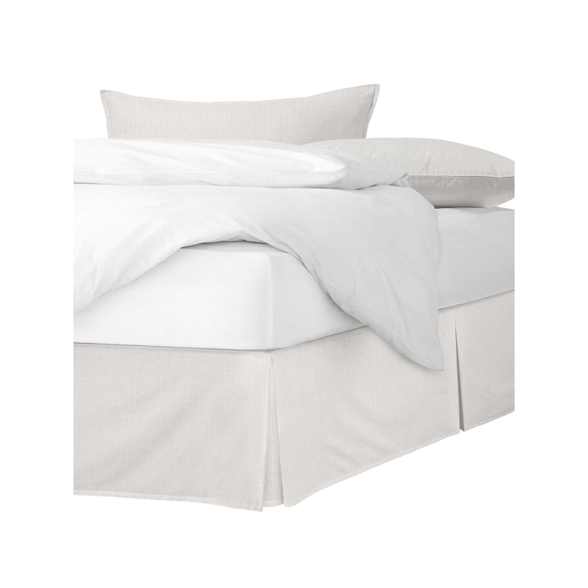 Sutton Pearl Platform Bed Skirt Queen 18" Drop