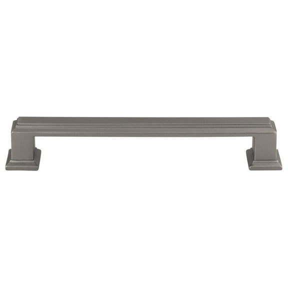 Sutton Place Cabinet Pull - 5-1/16" Center Large Handle - Slate Finish - Zinc Construction - Kitchen & Furniture Hardware - 128 Collection