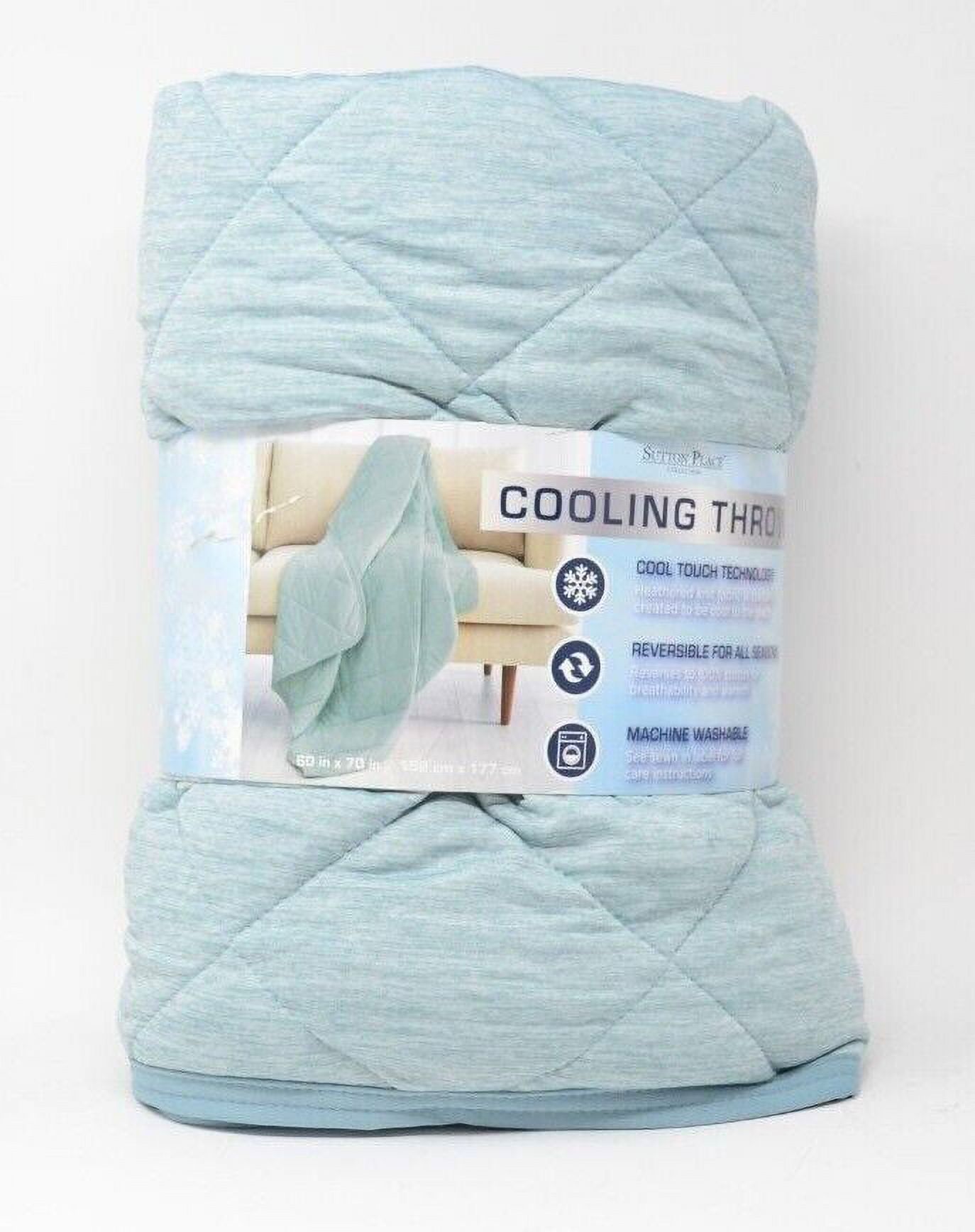 Sutton Place, Cooling Reversible Warmth Throw Green