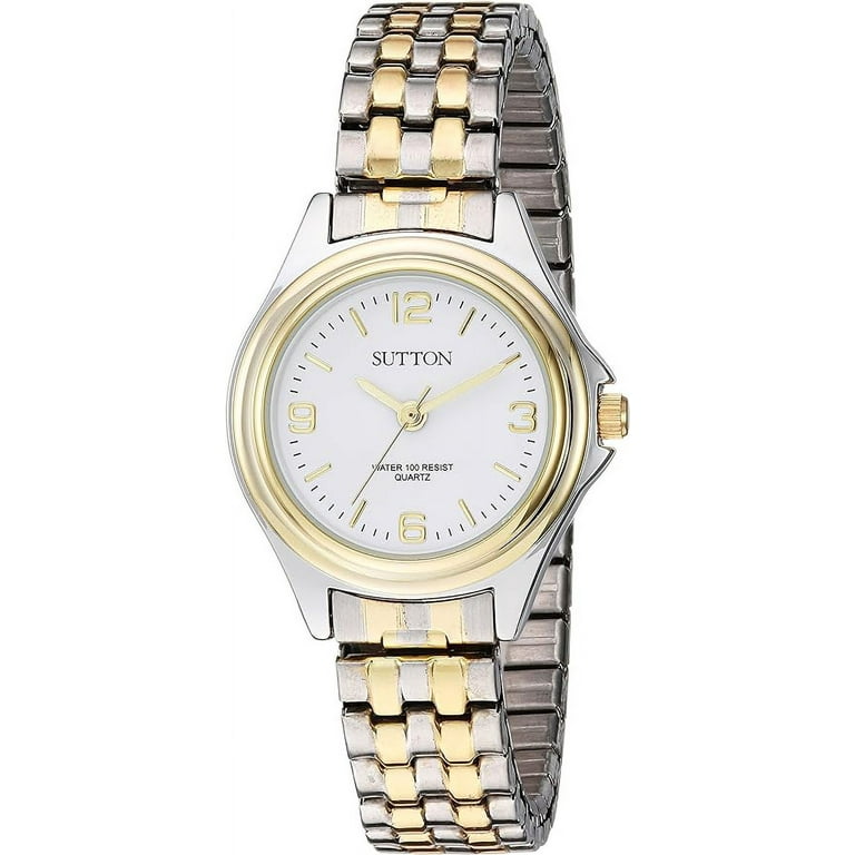 Sutton by Armitron Women s SU 1010WTTT Two Tone Expansion Band Watch