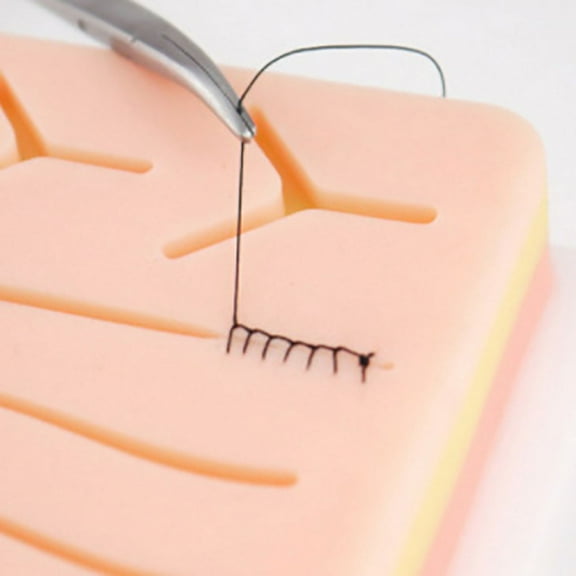 Suture Practice Medical Silicone 3 Layer Suturing Pad Human Skin Model Training