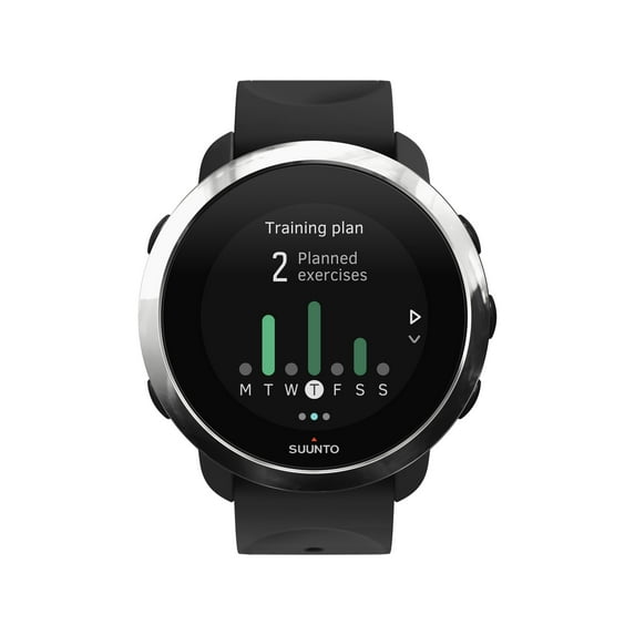 Suunto - 3 Fitness Heart Rate Monitor Watch - Black