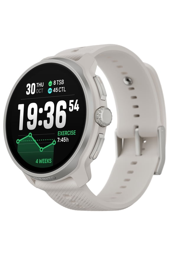 Race 2 GPS Sports Watch with AMOLED Touchscreen, Heart Rate and Fitness Tracker - Feather Gray