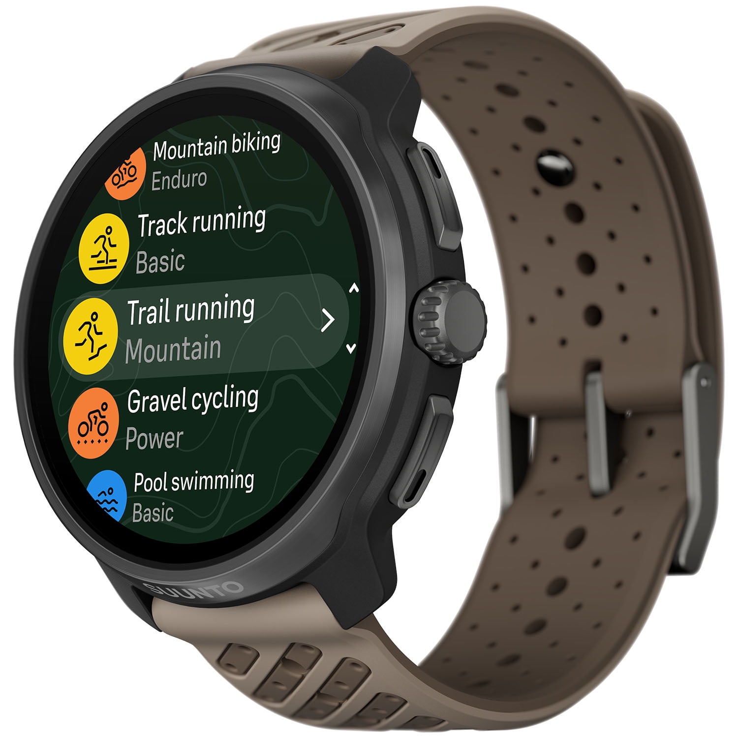 Suunto Race 2 Titanium GPS Sports Watch with AMOLED Touchscreen, Heart Rate and Fitness Tracker - Trail