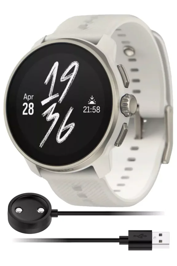 Race S AMOLED Touchscreen GPS Sports Powder Gray Smartwatch