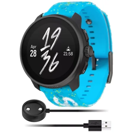 Suunto Race S AMOLED Touchscreen GPS Sports Power Blue Smartwatch