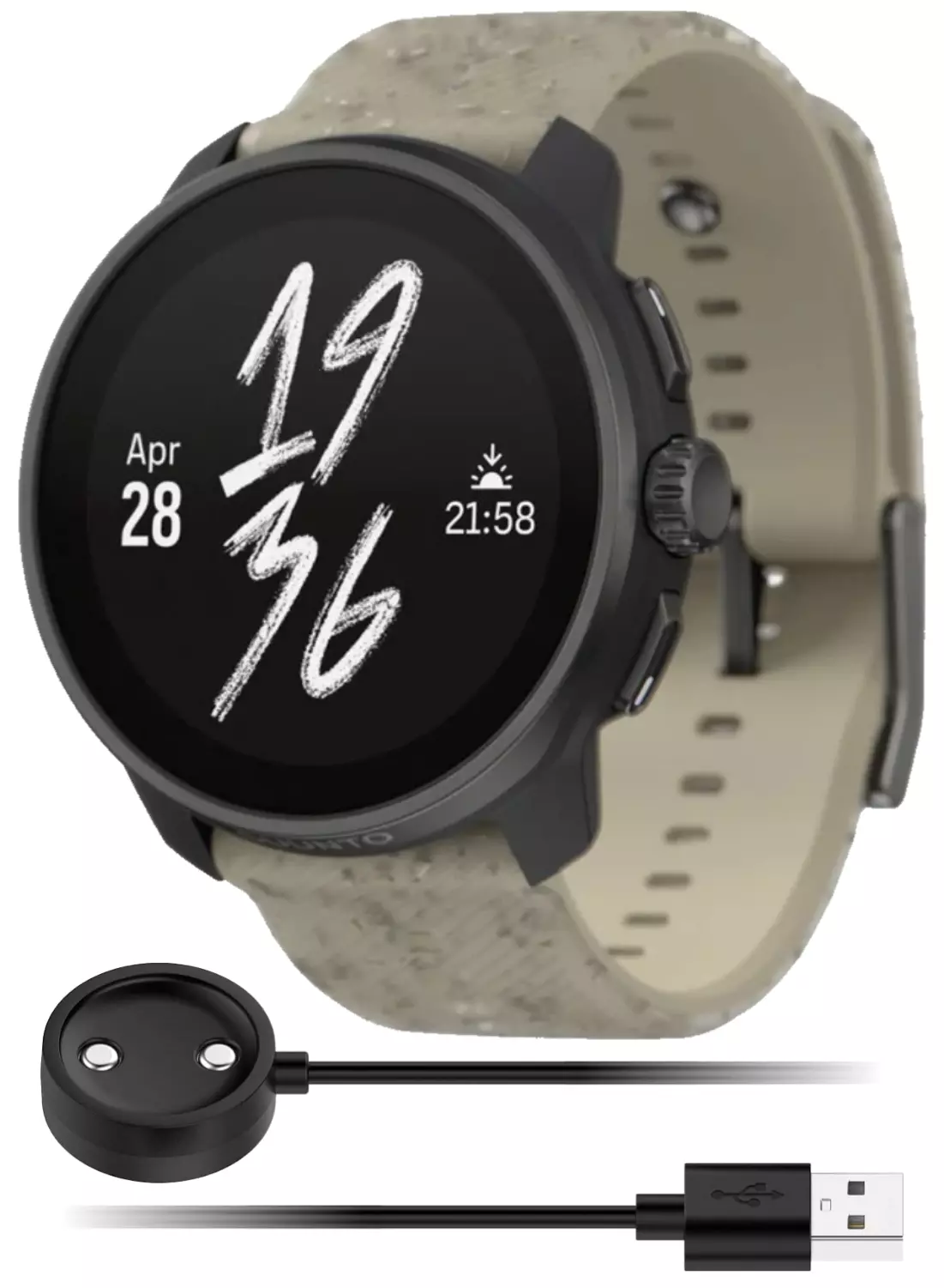 Suunto Race S GPS Sports Smartwatch, Gravel Gray, AMOLED Touchscreen w