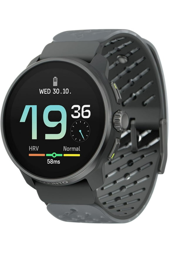 Race S Titanium GPS Sports Watch with AMOLED Touchscreen, Heart Rate and Fitness Tracker - Graphite