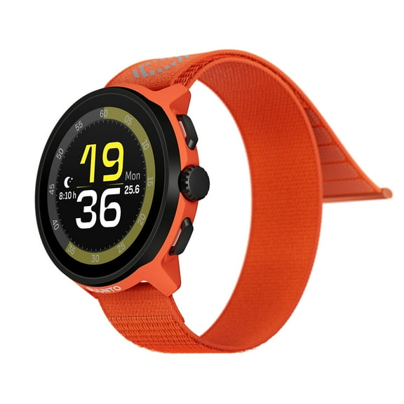 Suunto Run GPS Sports Watch with AMOLED Touchscreen, Heart Rate and Sleep Tracker - Coral Orange