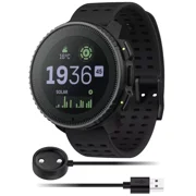 Suunto Vertical Unisex Solar Watch, 49mm Case Diameter, Stainless Steel Bezel, Black Silicone Strap, One Size