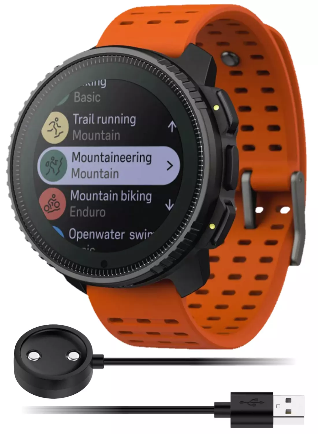 Suunto Vertical Adventure GPS Solar Steel Watch, Canyon, Large Screen, Offline Maps, Solar Charging