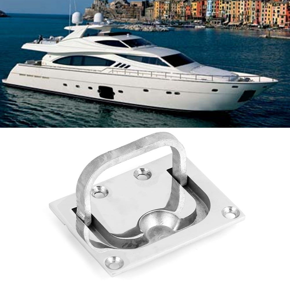 Suuonee Flush Lifting Handle, 316 Stainless Steel Pull Handle Foldable