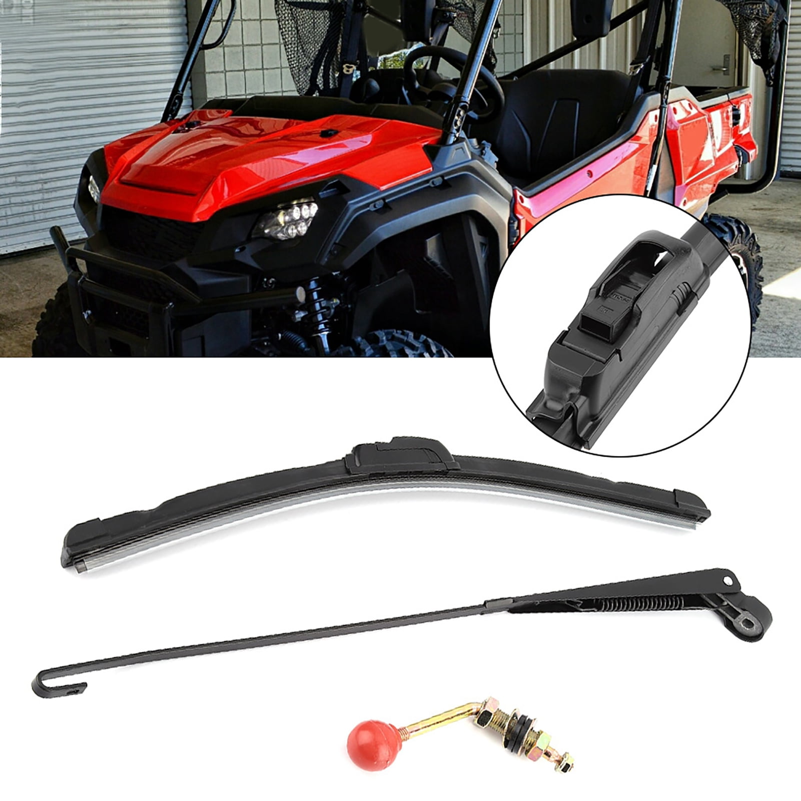 Suuonee Windshield Wiper Blade,UTV Manual Hand Operated Windshield