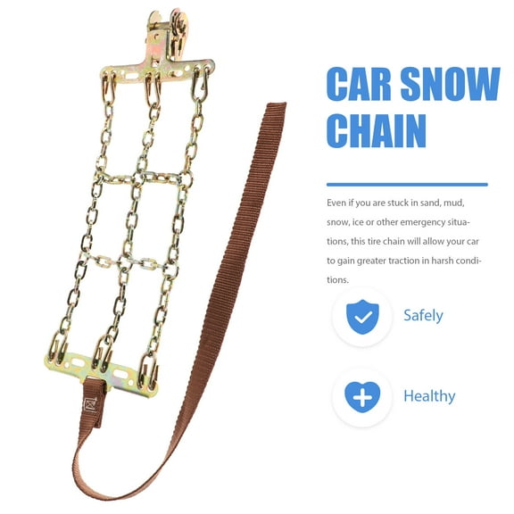 Supvox Car Winter Strap Steel Assorted Color Anti-Skid Balance Design 1Pc