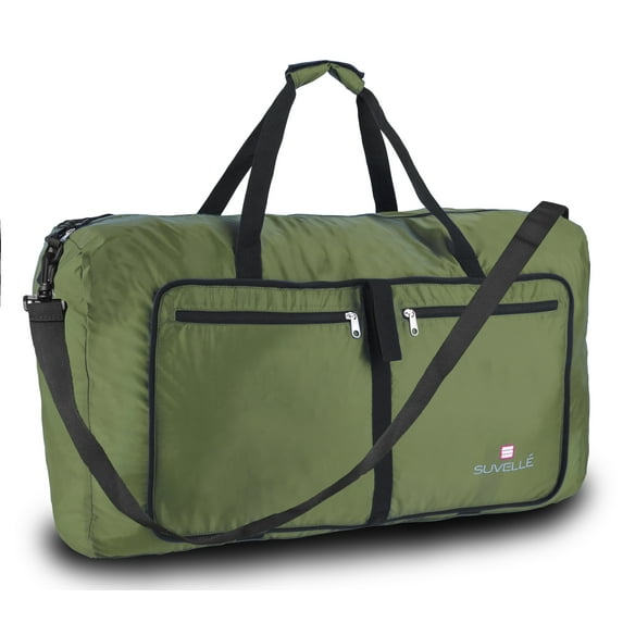 Suvelle Lightweight 29" Travel Foldable Duffel Bag For Luggage Gym Sports Water Resistant Nylon Duffel