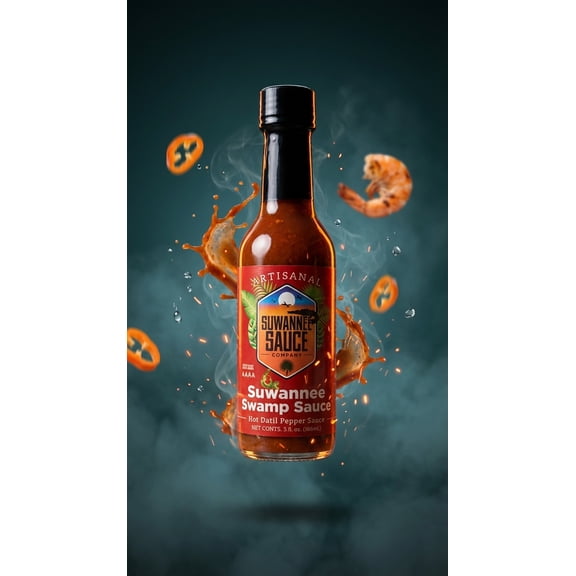 Suwannee Swamp Sauce Hot Sweet Savory Datil Pepper Hot Sauce, 5 oz