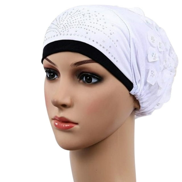 Suxmy Trucker Hat,Baseball Cap Women Muslim Stretch Turban Hat Chemo ...