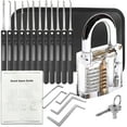 thumbnail image 1 of Suyeah 20PCS Waterproof and Rustproof Padlock Set, Transparent Removable Key Padlock, Beginner Locking Practice Props for Warehouses, Garages, Lockers and Outdoor Sets, 1 of 1