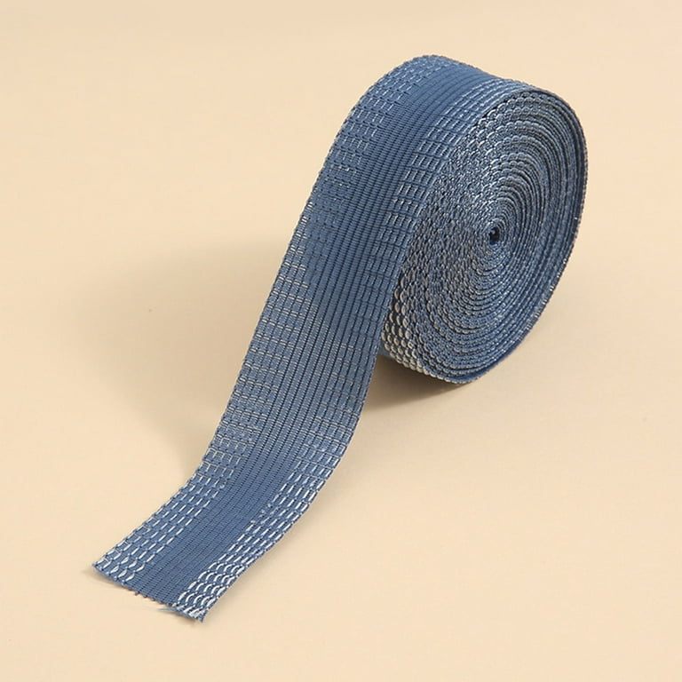 Suyin Adhesive Pants Hem Tape Yards Iron-On Hemming Tape Trouser Mouth Paste Edge Self-Adhesive Fabric Tape for Suit Pants Garment, Size: 3.28', Blue