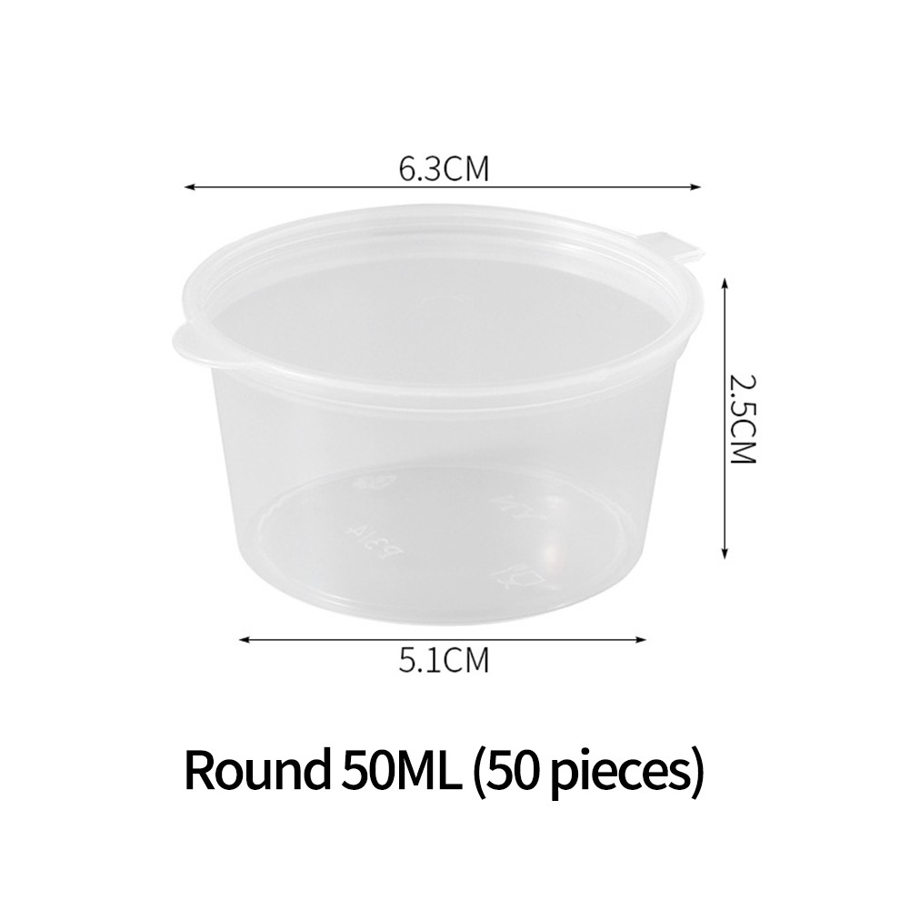 Suyin Disposable Sauce Box Seasoning Round Transparent Conjoined