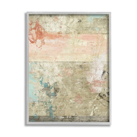 Suzanne Nicoll Figurative Textured Brick Wall Vintage Graffiti 24" x 30" Framed Painting Art Print, by Stupell Home Décor