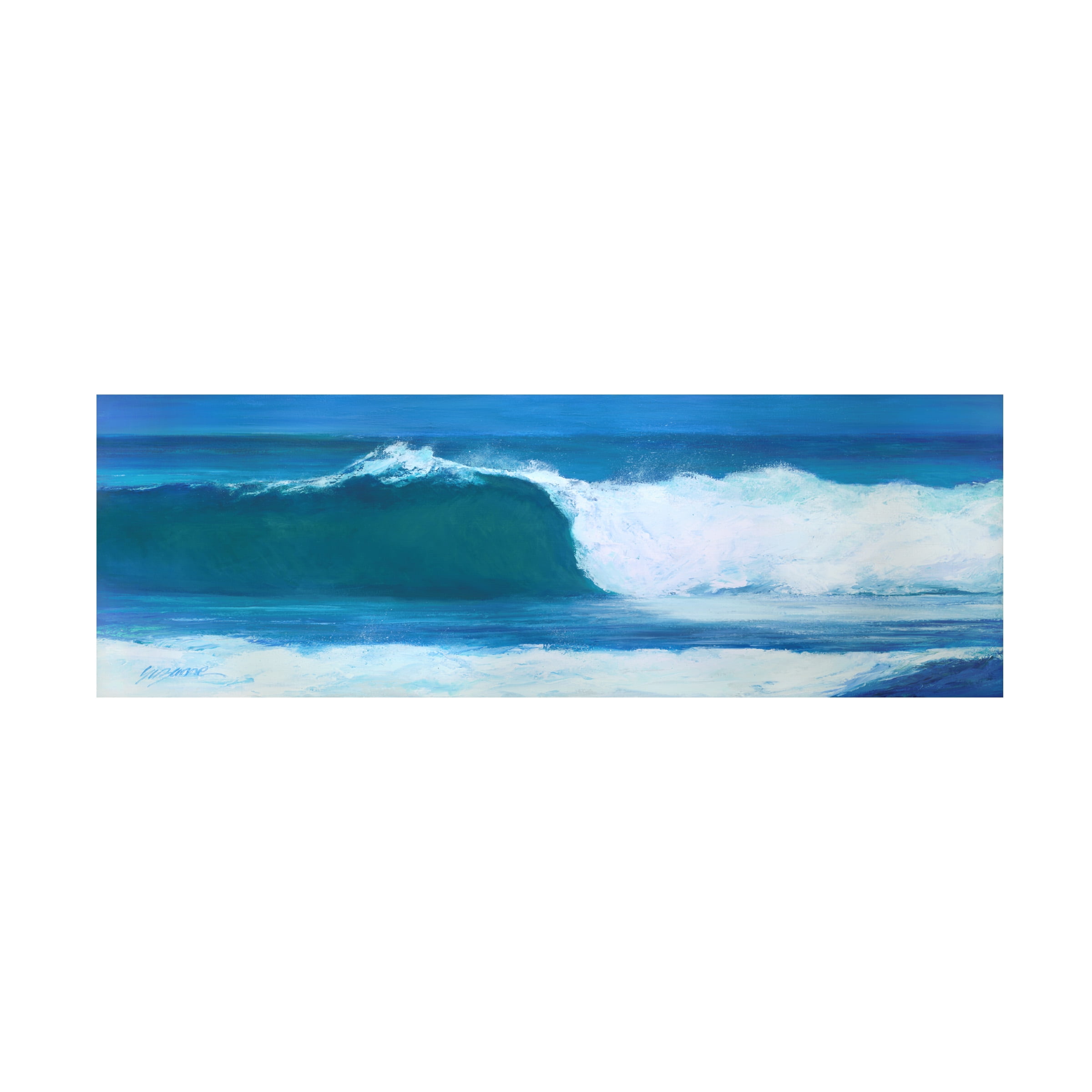 Suzanne Wilkins 'Blue Barrel' Canvas Art