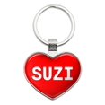 thumbnail image 1 of Suzi I Love Name Heart Metal Key Chain, 1 of 1