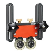 Suzicca Aluminum Alloy Table Saws Pressing Feeder Guide Board Fixing Bearing Wheel for T Tracks Fence Woodworking Bearing Feeding Roller Feeder