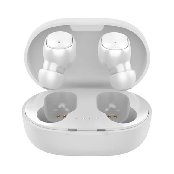 Suzicca True Wireless Headphones with Charging Case, White, A6S pro