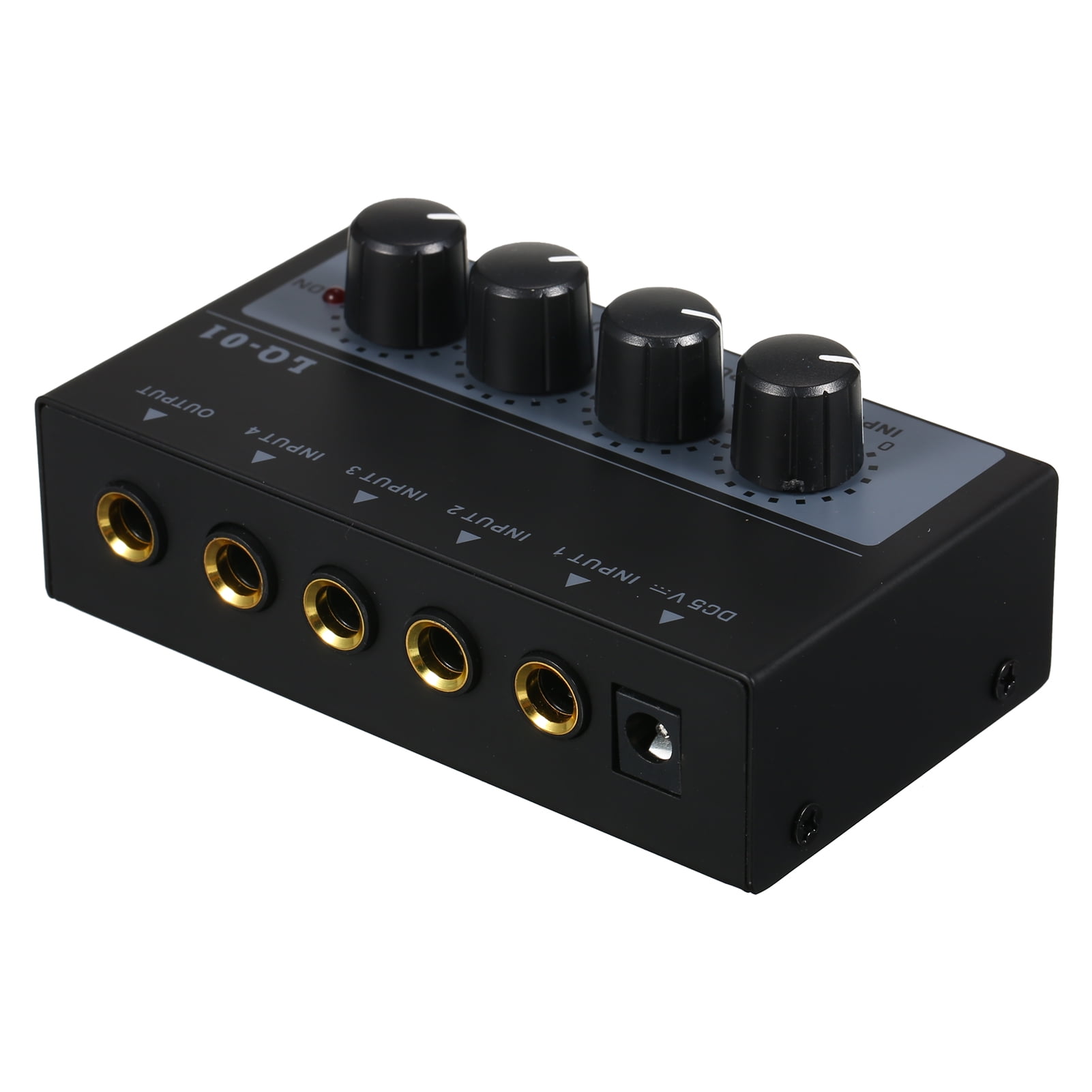 Suzicca Ultra Low Noise 4 Channel Mixer 4 Input 1 Output 5V Portable