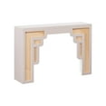 thumbnail image 1 of Suzie Cream & Rattan Console Table, 1 of 6