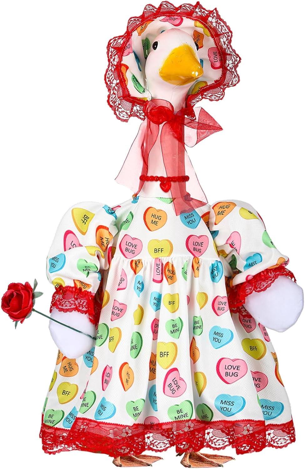 Suzile Valentines Porch Goose Outfit Conversation Heart Clothes for 23 ...