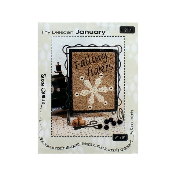 Suzn Quilts Tiny Dresden January Ptrn