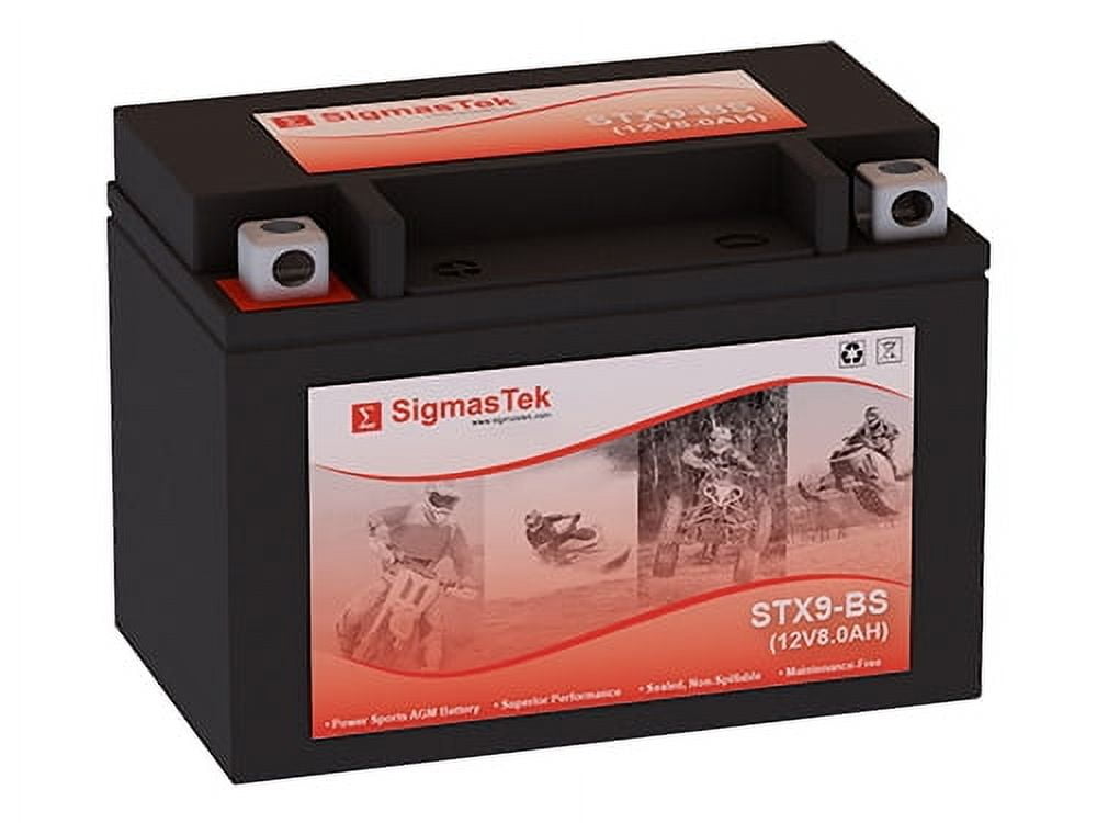 Suzuki 250CC GW250 2013-2017 Battery by SigmasTek STX9-BS 12V 8AH 120CCA Maintenance Free