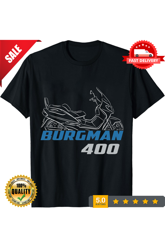 Suzuki AN400 Burgman (Skywave 400) 1998-2024 - Motorcycle T-Shirt for Riders, NEW INSTOCK-TH78472