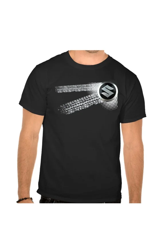 Suzuki Auto Logo car Schwarze T-Shirt vor Fun -618.