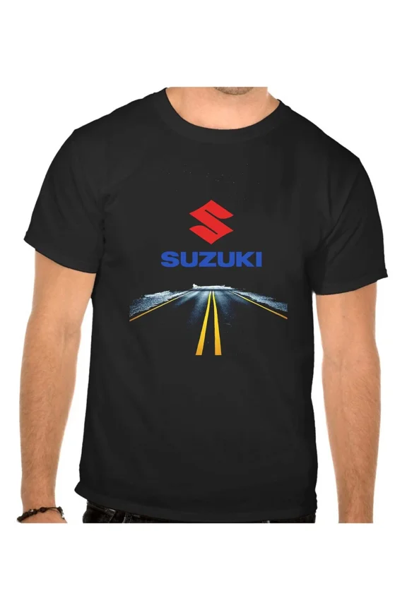 Suzuki Autobahn Auto Logo Schwarze T-SHIRT -1132