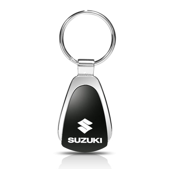 Suzuki Black Tear Drop Key Chain
