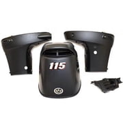 Suzuki Boat Engine Cowling Kit | DF115 Matte Black 115 HP 4PC