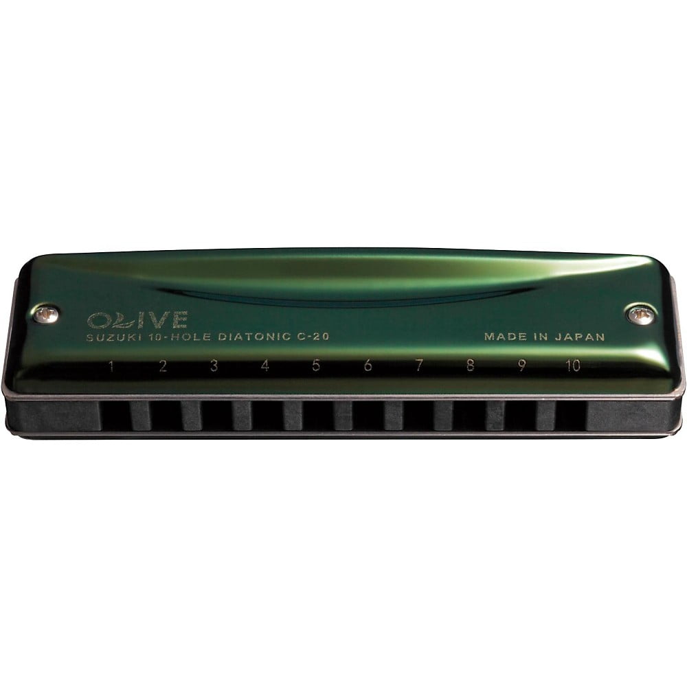 Suzuki C-20 Olive Harmonica Eb