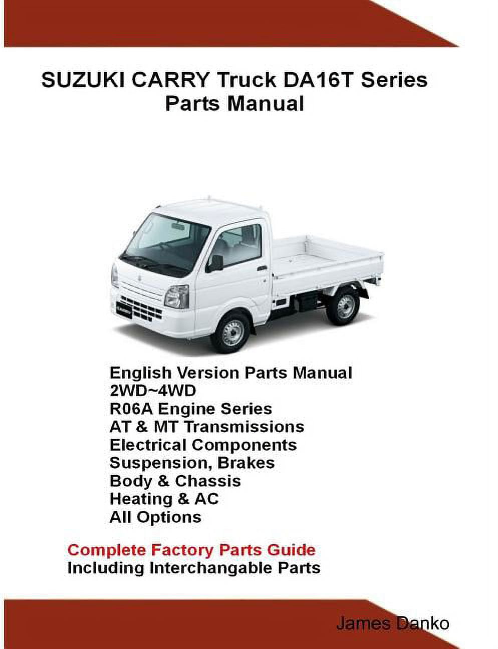 Suzuki Carry Truck DA16T Series Parts Manual, (Paperback)