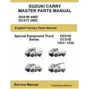 Suzuki Carry Truck Special Equipment Master Parts Manual DD51B DC51C, Paperback