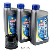 Suzuki ECSTAR R7000 10W-40 Semi-Synthetic Oil Change Kit for Suzuki Bandit 1250S ABS GSF1250SA 2007-2009