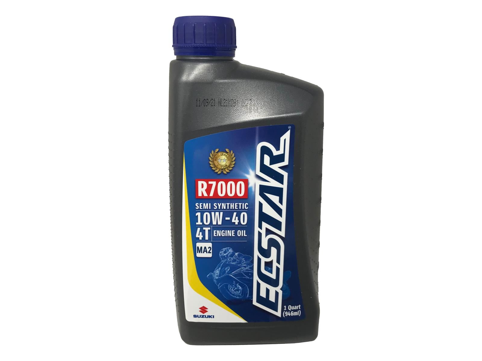 Suzuki Ecstar Semi-Synthetic Motor Oil 10W-40, 1 qt