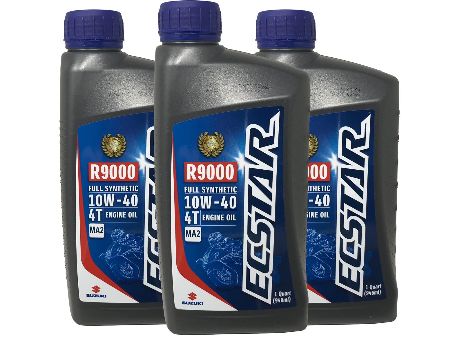 Suzuki Ecstar 10W40 R9000 Full Synthetic Motor Oil 3 QUART 990A001E40