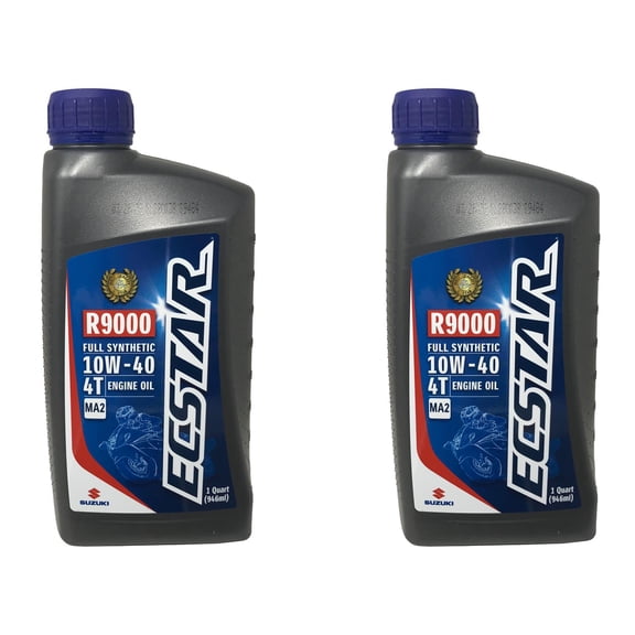 Suzuki Ecstar 10W40 R9000 FullSynthetic Motor Oil 2 QUART 990A0-01E40-01Q 2 PACK