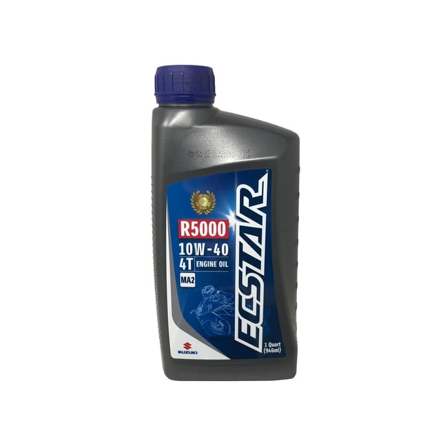 Suzuki Ecstar R5000 10W-40 Mineral Motorcycle Engine Oil, One Quart ...